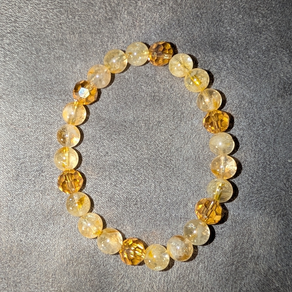 Citrine Beaded Bracelet - Picture 3 of 8